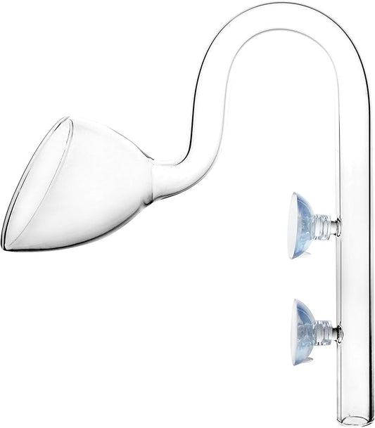 Glass Lily Pipe Outflow for Aquarium Planted Tank (20mm for 19/25mm (3/4" ID) tubing)