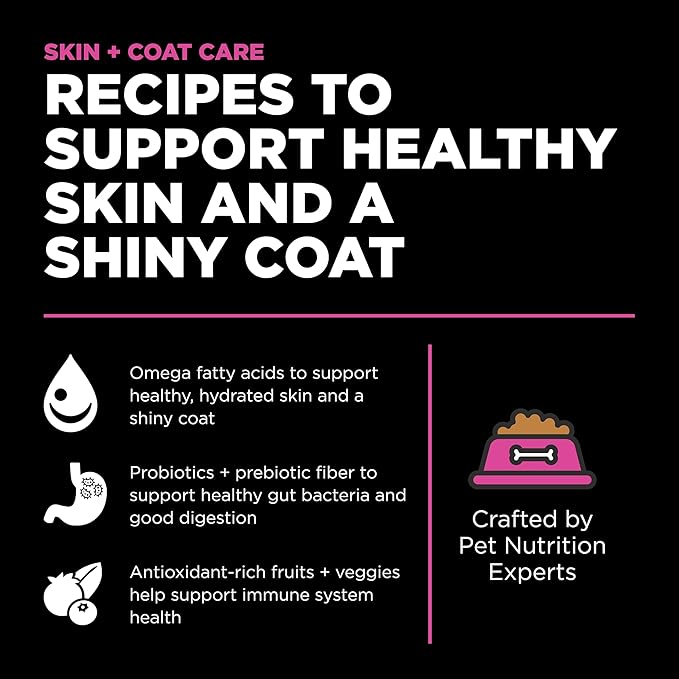 Go! Solutions Skin + Coat Care, Dry Cat Food, Chicken Recipe with Grains, 8 lb Bag